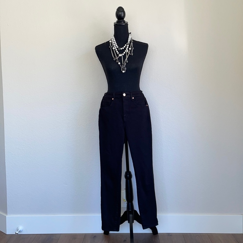 Good American Good Waist Side Slit Crop Jeans